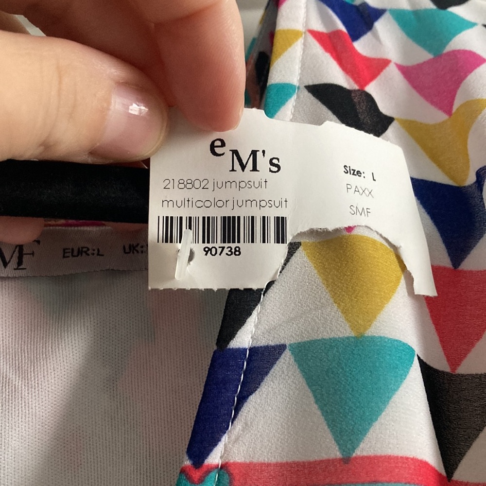 Multicolor Geometric Pattern jumpsuit - Picture 5 of 5